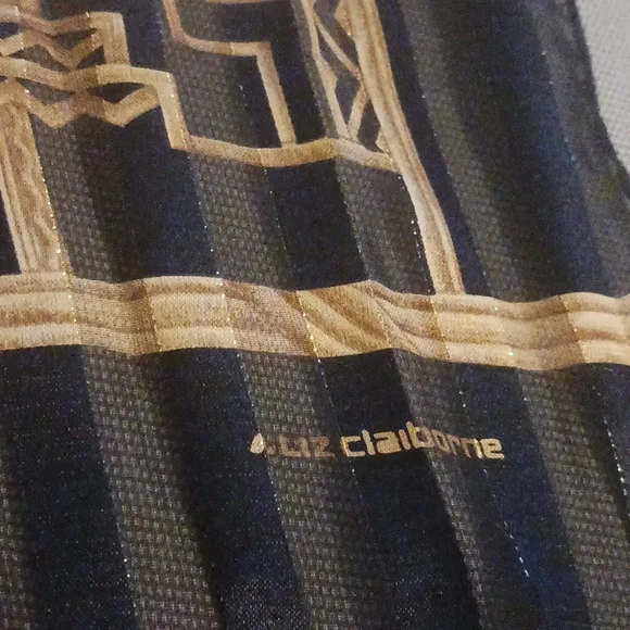Vintage Liz Claiborne Art Deco Scarf - Picture 6 of 9